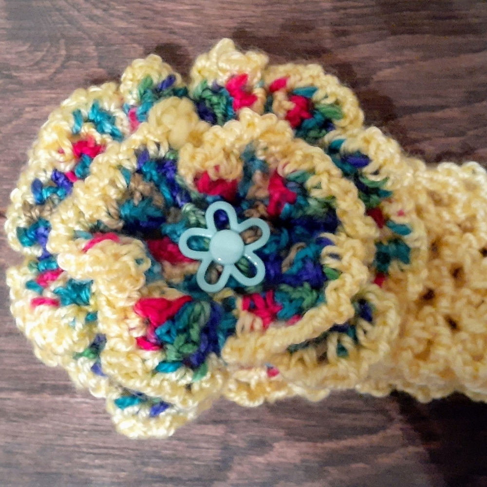 Handmade bow, shoes, and tiara